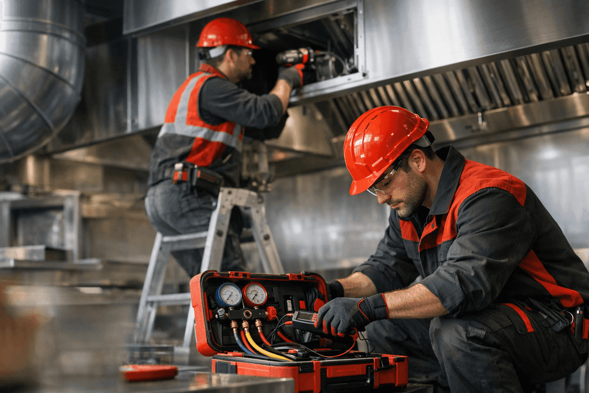 Commercial Kitchen Ventilation service by Bay Area HVAC